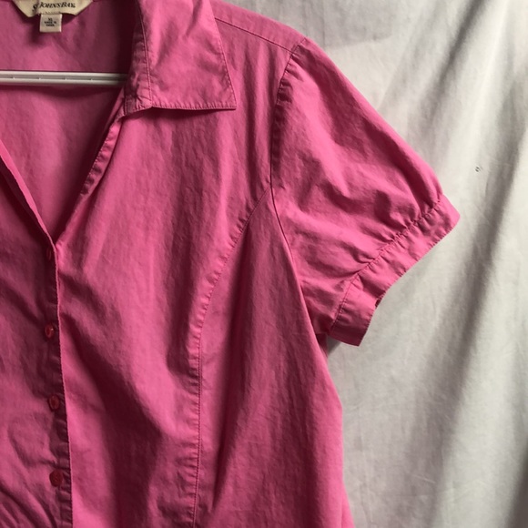 Hot Pink St. John’s bay button up blouse xl euc - Picture 6 of 10